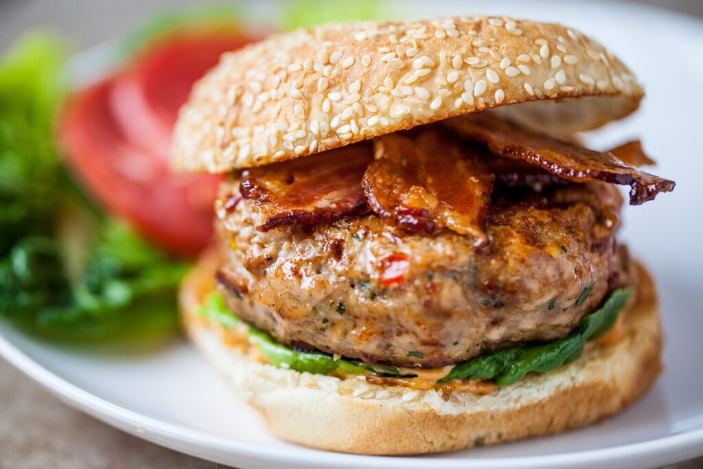 Chipotle Chicken Bacon Burgers