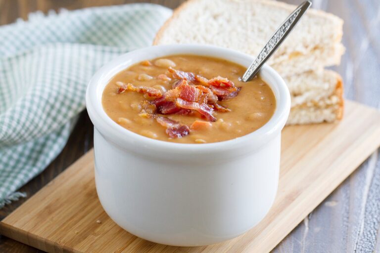 Homemade Bean and Bacon Soup