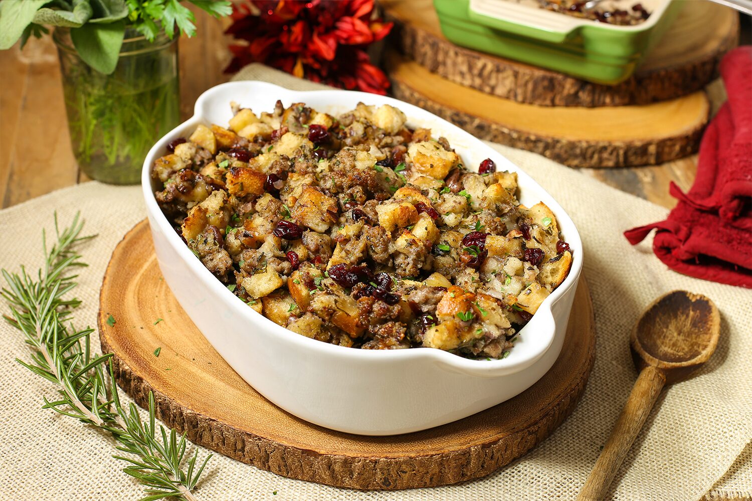 Sausage, Cranberry and Apple Stuffing