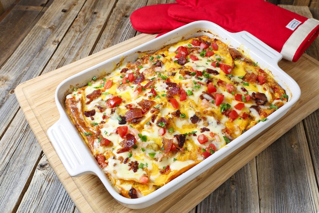 Mexican Lasagna Breakfast Casserole