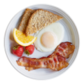 Bacon breakfast plate