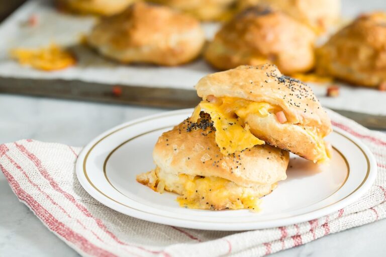 Ham & Cheese Stuffed Biscuits