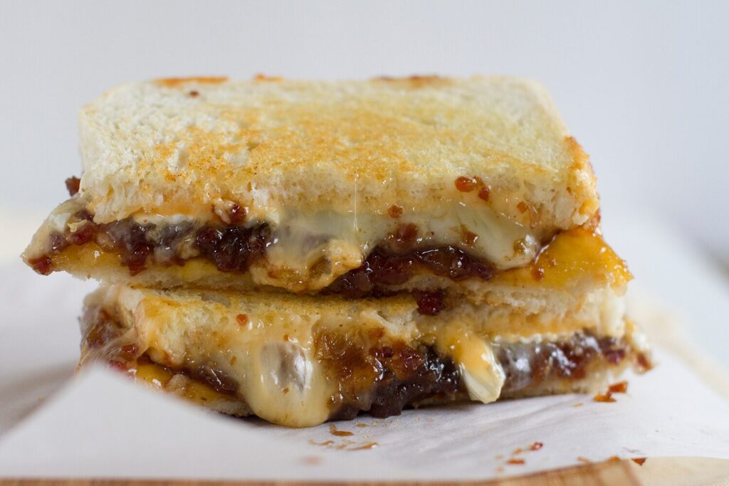 Ultimate Grilled Cheese with Bacon Jam