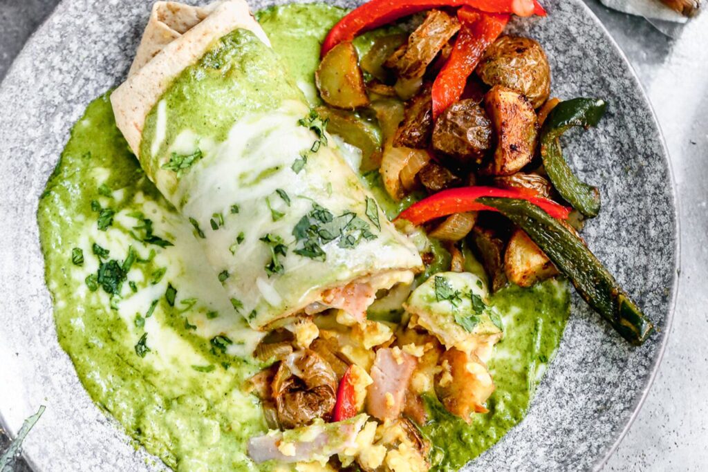 Green Chile Breakfast Burritos