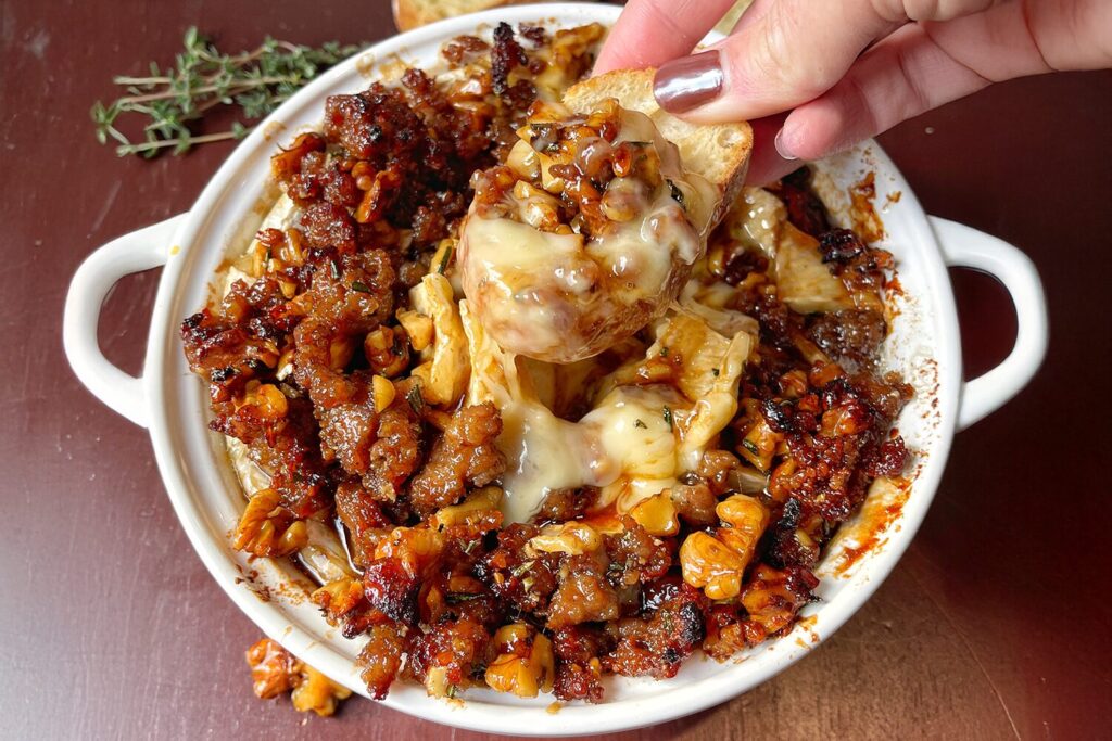 Sausage Baked Brie