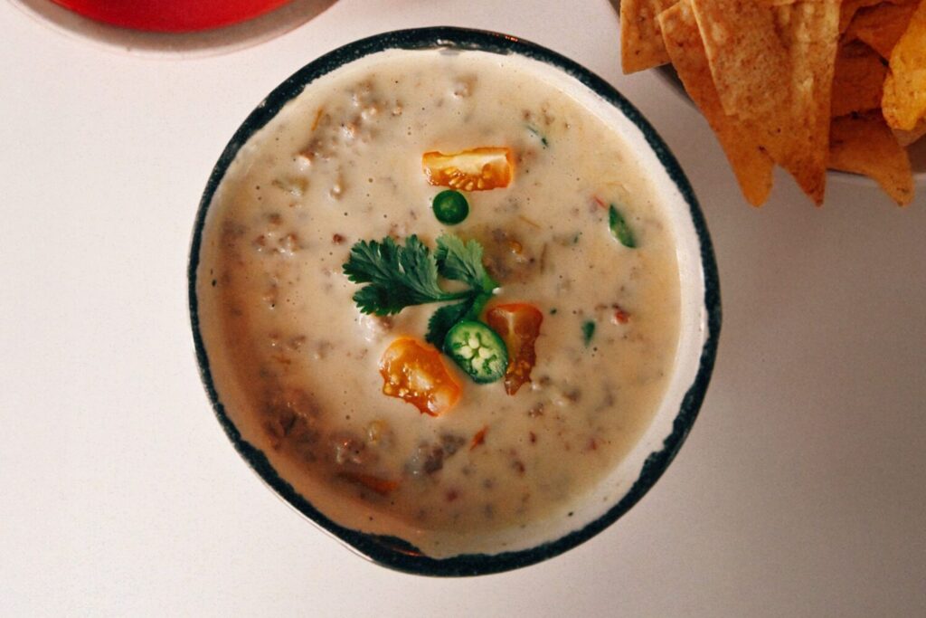 Sausage and Green Chile Queso