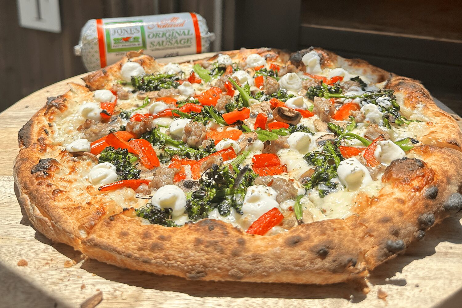 Sausage and Broccoli Rabe Pizza