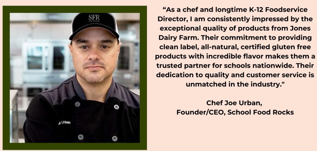 Chef Joe Urban testimonial