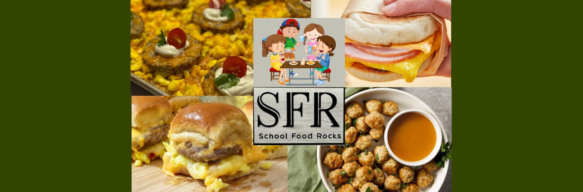 School Food Rocks Collage