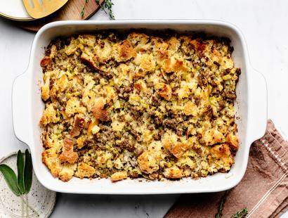 Sourdough sausage stuffing