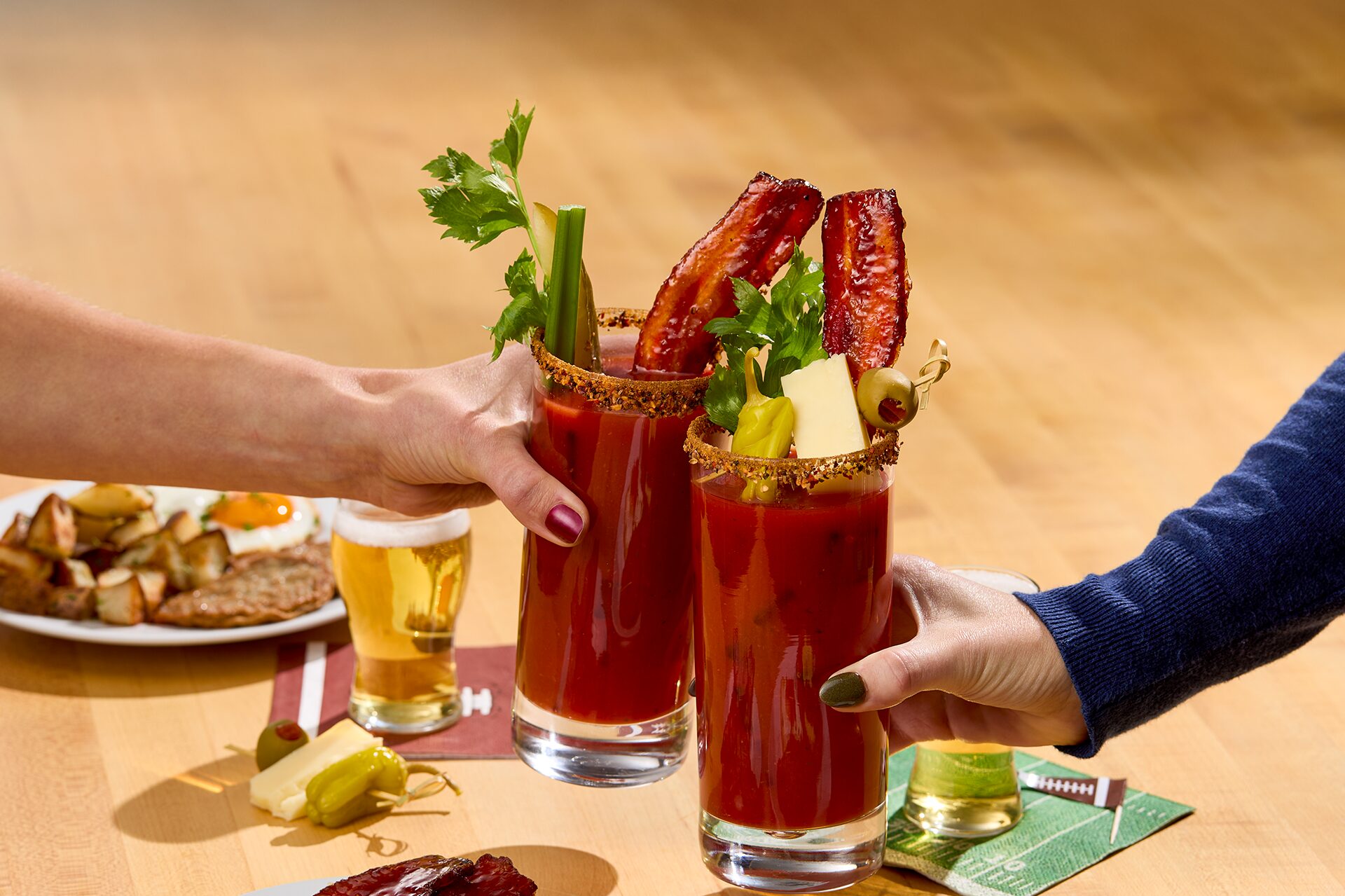 Million Dollar Bacon featured in Bloody Marys, Jones Dairy Farm, Millionaire's Bacon, Candied Bacon, Foodservice Recipe Ideas, Food service menu ideas, Appetizer recipes, party ideas, Jones Dry Aged Bacon